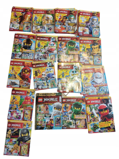 Obrovská sada 15 rôznych letákov plagátov lego ninjago komiksových úloh